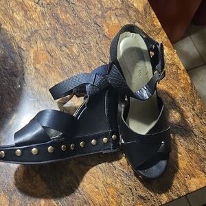 Sugar Black Studded Sandals